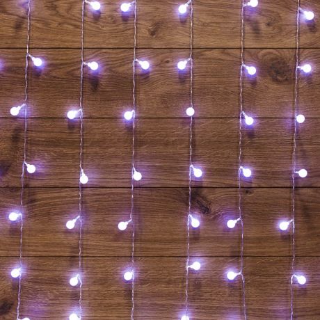 Гирлянда светодиодная Neon-Night Дождь 144 LED свечение белое 1,5х1,5 м (235-045)