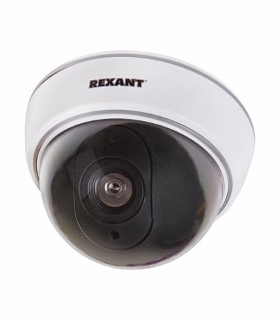Муляж видеокамеры купольный Rexant внутренняя установка белый