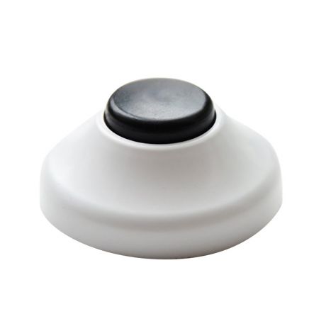 Кнопка для звонка HEGEL проводного черно-белая круглая