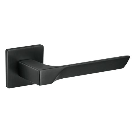 Ручка дверная Fuaro Fly квадратная розетка (черная)