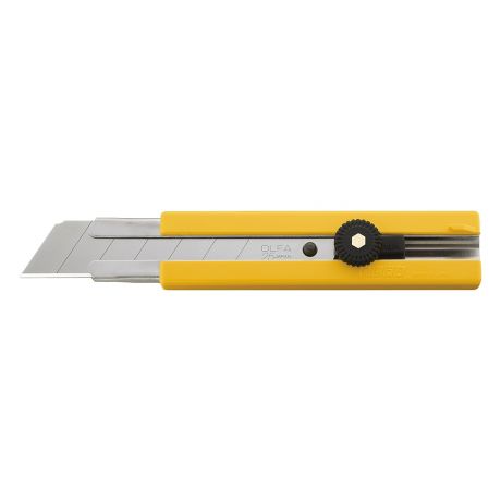 Нож строительный Olfa 25 мм с ломающимся лезвием двухкомпонентный корпус с резиновыми накладками