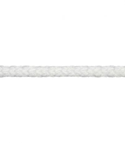 Шнур вязаный полипропиленовый 8 прядей белый d5 мм 15 м
