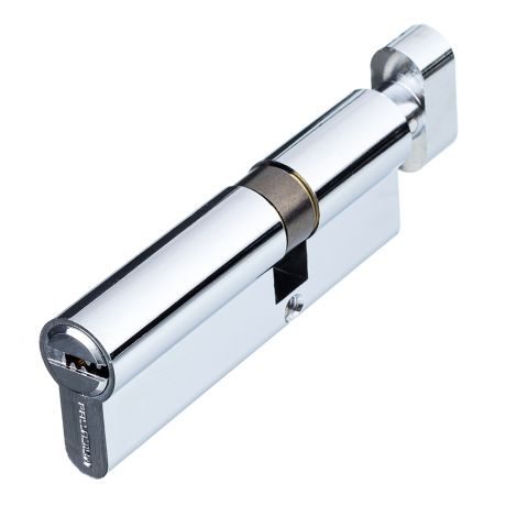 Цилиндр Palladium C BK CP 90 (35х55) мм ключ/вертушка хром
