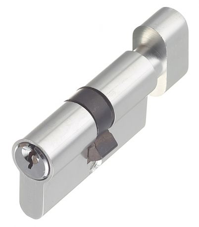Цилиндр Palladium AL 60 T01 CP 60 (30х30) мм ключ/вертушка хром