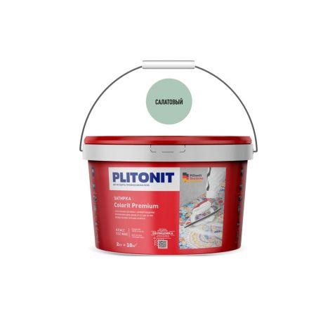 Затирка цементная эластичная Plitonit Colorit Premium салатовая 2 кг