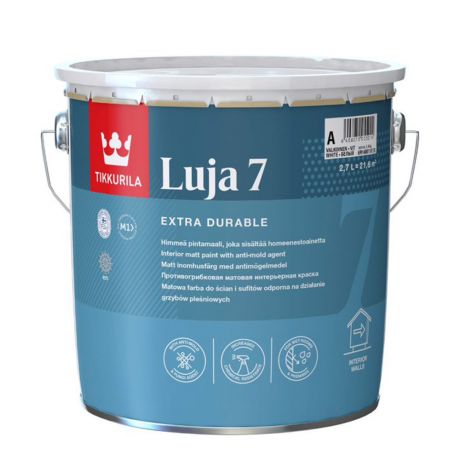 Краска моющаяся Tikkurila Luja 7 Himmea база С бесцветная 2,7 л