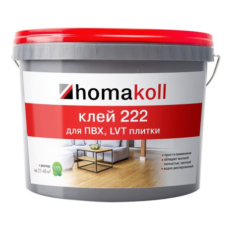 Клей для ПВХ и LVT плитки Homa Homakoll 222 12 кг