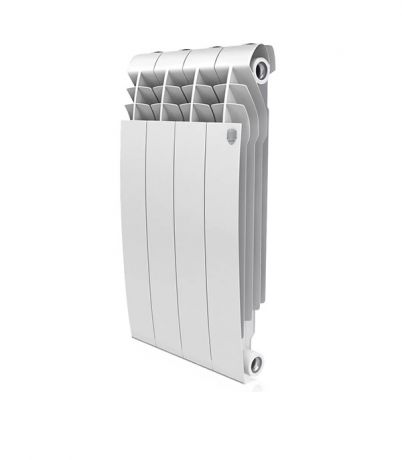 Радиатор биметаллический Royal Thermo BiLiner Bianco Traffico 500 мм 4 секции 1 дюйм боковое подключение белый