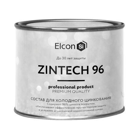 Грунт-эмаль цинконаполненная Elcon Zintech 96 серая матовая 1 кг