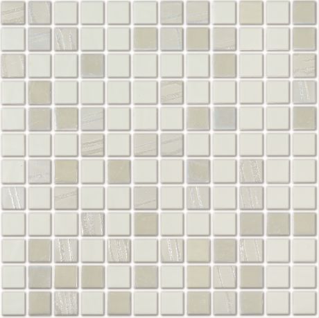 Мозаика Lavelly Smalta белая стеклянная 311х311х4,9 мм глянцевая