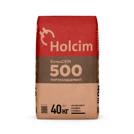 Цемент Holcim М500 Д20 ЦЕМ II/A-И 42,5 40 кг