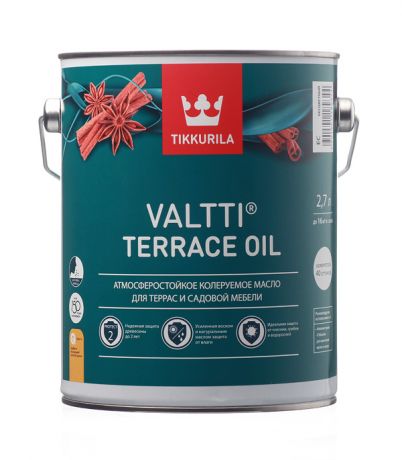 Масло Tikkurila Valtti Terrace Oil для террас основа EC 2,7 л