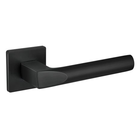 Ручка дверная Fuaro Prizma квадратная розетка (черная)