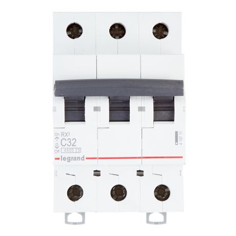 Автоматический выключатель Legrand RX3 (419711) 3P 32А тип С 4,5 кА 400 В на DIN-рейку