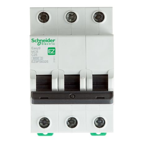 Автоматический выключатель Schneider Electric Easy9 (EZ9F56325) 3P 25А тип С 6 кА 220 В на DIN-рейку