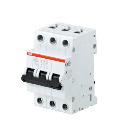Автоматический выключатель ABB S203 (2CDS253001R0824) 3P 100А тип С 6 кА 220 В на DIN-рейку