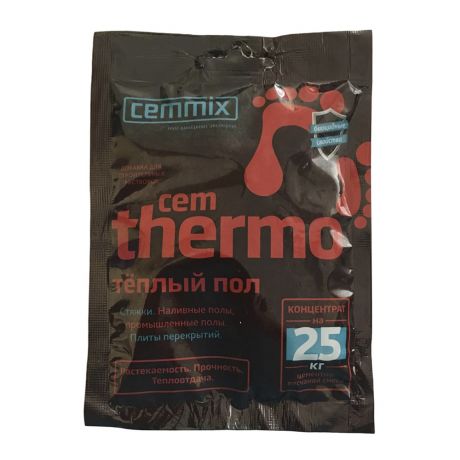 Добавка для теплых, наливных, промышленных полов и стяжек цементная CemMix CemThermo концентрат саше 50 мл