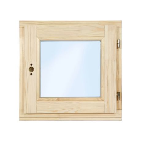 Окно деревянное 400х400х45 мм 1 створка поворотная