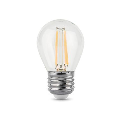 Лампа светодиодная филаментная Gauss E27 4100К 9 Вт 710 Лм 175-240 В шар прозрачная