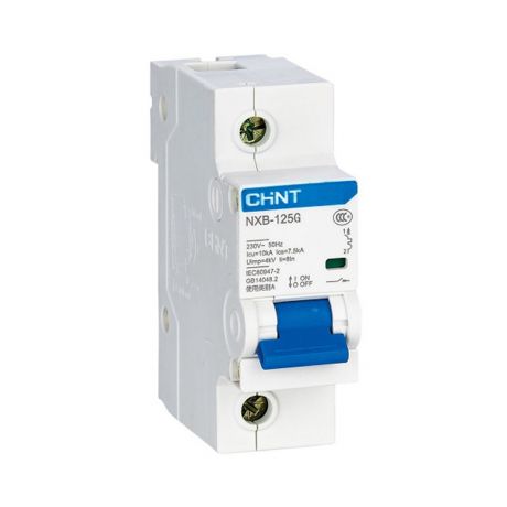 Автоматический выключатель Chint NXB-125 (816123) 1P 80А тип С 10 кА 230 В на DIN-рейку