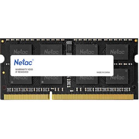 Модуль памяти SO-DIMM DDR3L 4Gb PC12800 1600Mhz Netac
