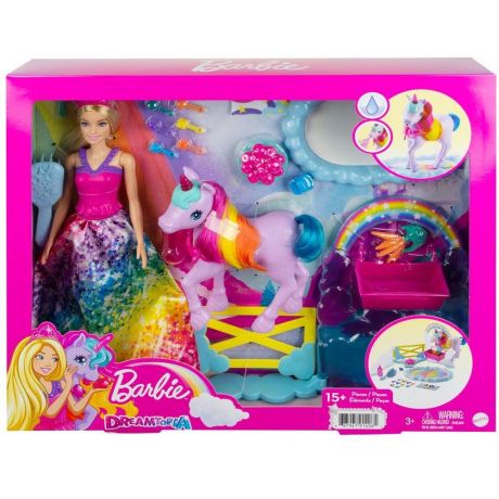 Mattel Barbie Дримтопия Кукла и единорог GTG01