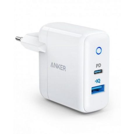 Сетевое зарядное устройство Anker PowerPort PD+ 2 USB + USB-C белое
