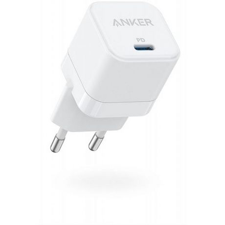 Сетевое зарядное устройство Anker PowerPort III 20W Cube USB Type-C белый