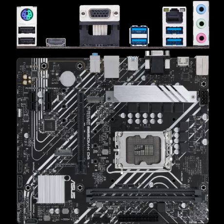 Материнская плата ASUS Prime B660M-K D4 B660 Socket-1700 2xDDR4, 4xSATA3, RAID, 2xM.2, 1xPCI-E16x, 4xUSB3.2, D-Sub, HDMI, Glan, mATX