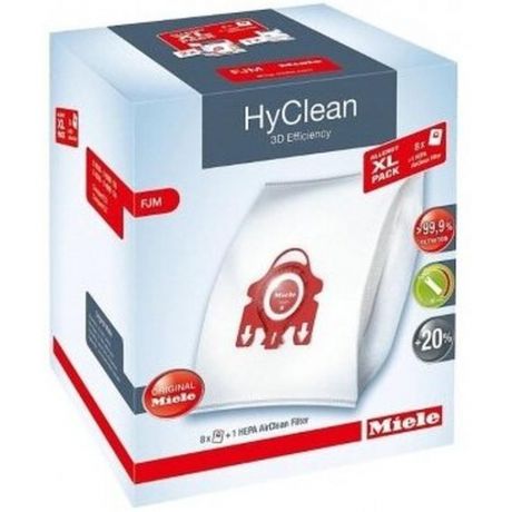 Мешки для пылесоса Miele Комплект FJM Allergy XL-Pack 2 HyClean 8шт. + фильтр HA50