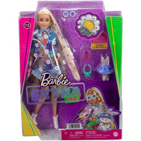 Кукла Mattel Barbie Экстра - Кукла в одежде с цветочным принтом HDJ45