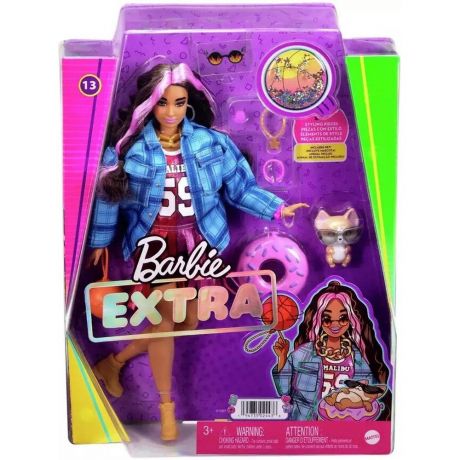 Кукла Mattel Barbie Экстра - Кукла в платье (баскетбольный стиль) HDJ46