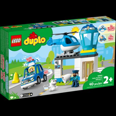 LEGO DUPLO Полицейский участок и вертолёт 10959