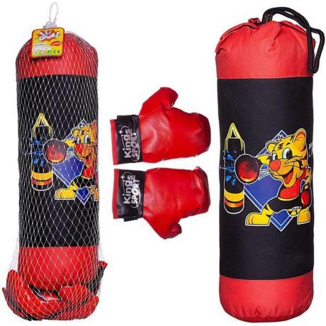 Игра Боксерский набор Junfa "Точный удар": груша 56 см, перчатки WA-C9448