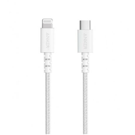 Кабель для Apple USB-C - Lightning Anker Select+ 0.9м белый