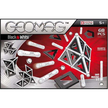 Конструктор магнитный Geomag (Black & White 68 дет.)