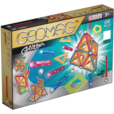 Конструктор магнитный Geomag (Glitter 68 дет.)