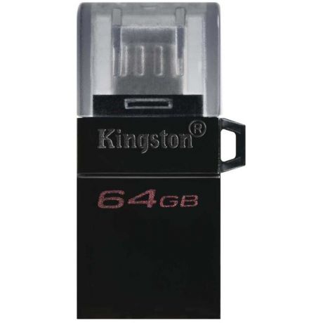 USB Flash накопитель 64GB Kingston DataTraveler microDuo 3 G2 (DTDUO3G2/64GB) USB 3.0 Черный