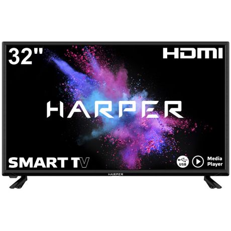 Телевизор 32" Harper 32R670TS (HD 1366x768, Smart TV) черный