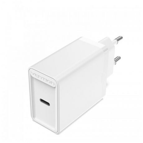 Сетевое зарядное устройство Vention FADW0-EU USB-C QC 4.0 Белый