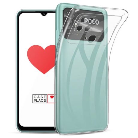 Чехол для Xiaomi Poco C40 Zibelino Ultra Thin Case прозрачный