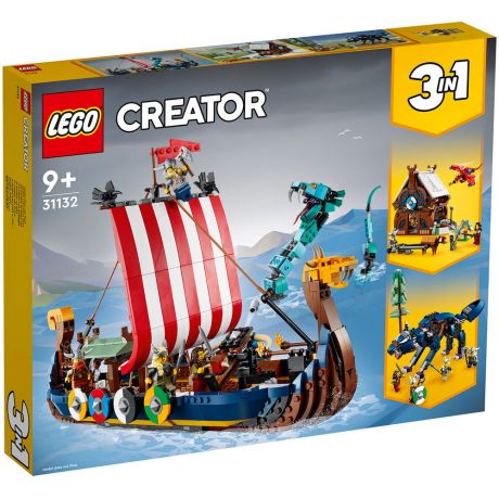 LEGO Creator Корабль викингов и Мидгардский змей 31132