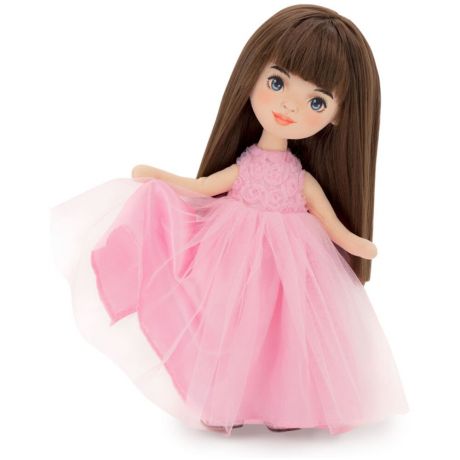 Кукла ORANGE TOYS Sweet Sisters Sophie в розовом платье с розочками, Вечерний шик 32 см
