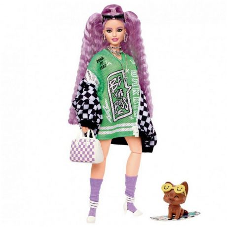 Кукла Mattel Barbie Экстра в гоночной куртке HHN10