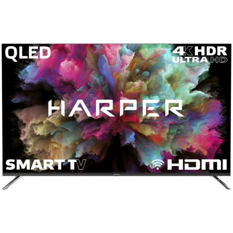 Телевизор 55" Harper 55Q850TS (4K UHD 3840x2160, Smart TV) черный