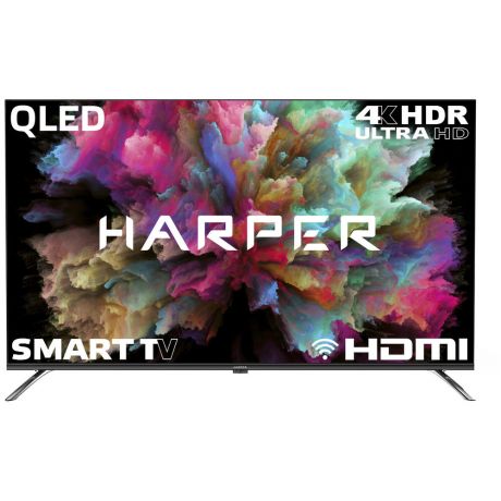 Телевизор 50" Harper 50Q850TS (4K UHD 3840x2160, Smart TV) черный