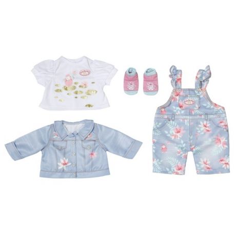 Zapf Creation Baby Annabell Джинсовый комплект одежды с ботиночками, 43 см 706-268