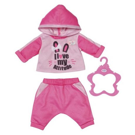 Zapf Creation Baby born Спортивный костюмчик (розовый), 43 см 830-109