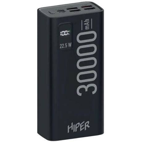 Внешний аккумулятор HIPER EP 30000 30000mAh 3A QC PD 5xUSB черный
