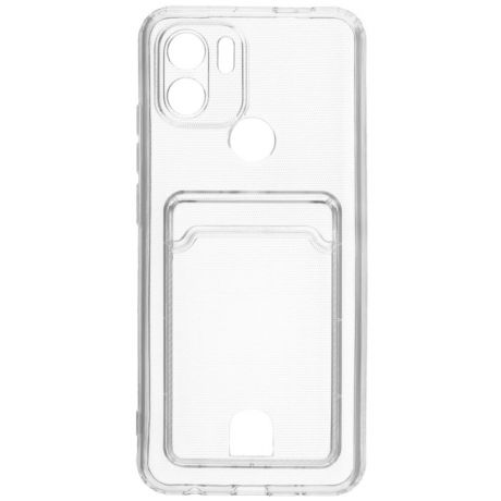 Чехол для Xiaomi Redmi A1+ Zibelino Silicone Card Holder прозрачный